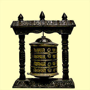 Tibetische Stand-Gebetsmühle (3)