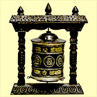 Tibetische Stand-Gebetsmühle (2)