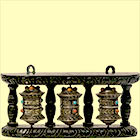 Tibetische Wand-Gebetsmühle (3)