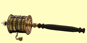 Tibetische Hand-Gebetsmuehle (1)