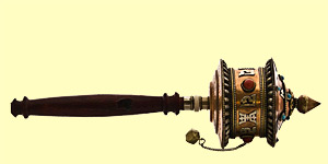 Tibetische Hand-Gebetsmühle (2)