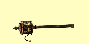 Tibetische Hand-Gebetsmühle (3)