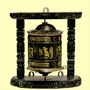 Tibetische Wand-Gebetsmühle (5)