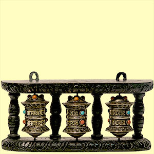 Tibetische Wand-Gebetsmühle (3)