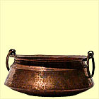 Kupferschale mit Griffen