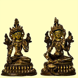 Weiße und grüne Tara