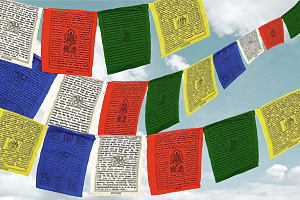 Tibetische Gebetsfahnen