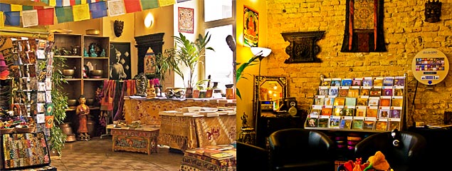 TARA Nepal-Bazar - Verkaufsraum mit CD-Ecke TARA Nepal-Bazar - Verkaufsraum mit CD-Ecke